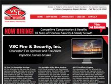 Tablet Screenshot of fireprotectioncharleston.com